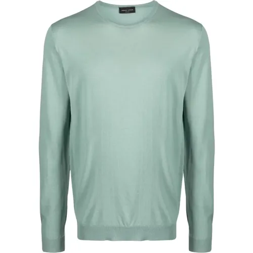 ML Pullover Girocollo , male, Sizes: L - Roberto Collina - Modalova