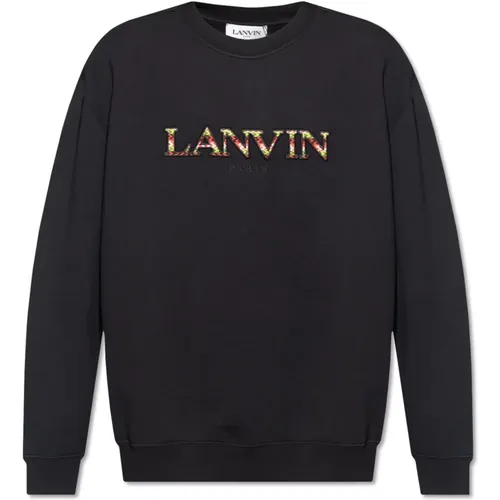 Sweatshirt mit Logo , Herren, Größe: S - Lanvin - Modalova
