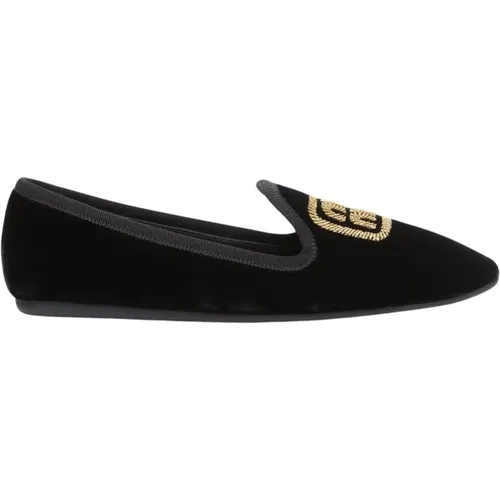 Velvet Slipper Loafers , female, Sizes: 2 UK, 4 UK - Miu Miu - Modalova