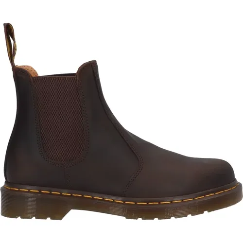 Dunkelbrauner Leder Stiefelette , Herren, Größe: 42 EU - Dr. Martens - Modalova