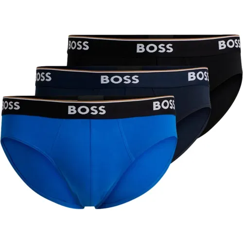Er-Pack Baumwoll-Slips mit Logo-Bund , Herren, Größe: L - Hugo Boss - Modalova