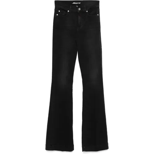 Schwarze Denim Flared Jeans , Damen, Größe: W26 - Liu Jo - Modalova