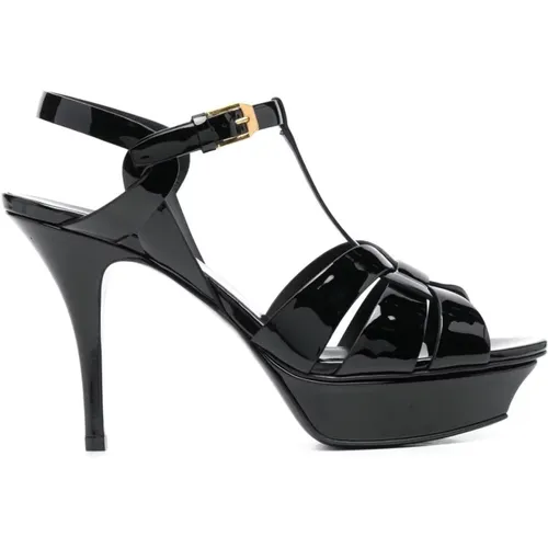 Tribute 115mm Sandals , female, Sizes: 6 UK, 4 1/2 UK, 5 1/2 UK, 3 UK - Saint Laurent - Modalova