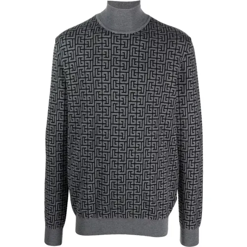 Stylischer Pullover für Trendbewusste , Herren, Größe: L - Balmain - Modalova