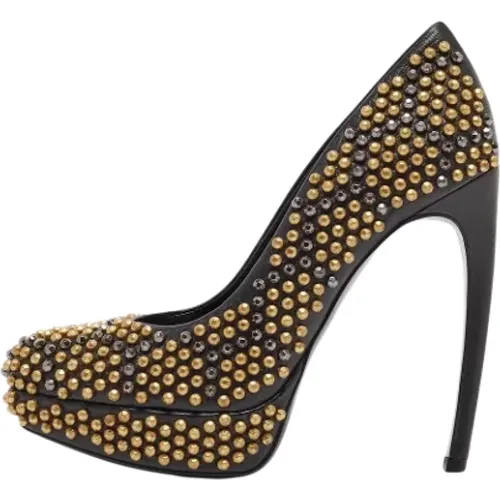 Pre-owned Leather heels , female, Sizes: 4 1/2 UK - Alexander McQueen Pre-owned - Modalova