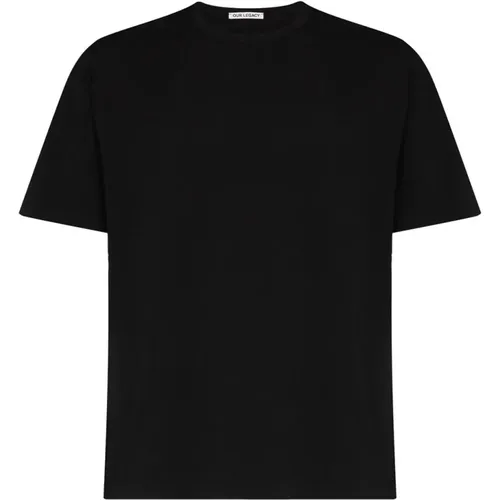 Schwarzes Clean Jersey Box T-Shirt , Herren, Größe: 3XL - Our Legacy - Modalova