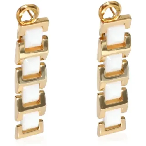 Pre-owned Gold earrings , female, Sizes: ONE SIZE - Versace Pre-owned - Modalova