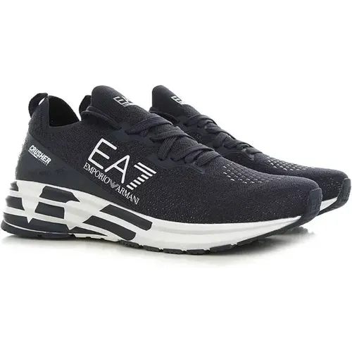 Men`s Shoes Sneakers Navy Noos , male, Sizes: 11 1/3 UK, 10 UK - Emporio Armani EA7 - Modalova
