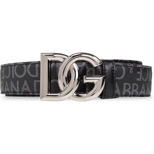 Gürtel mit Logo , Herren, Größe: 85 CM - Dolce & Gabbana - Modalova