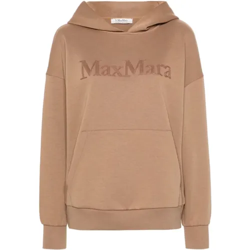 Beiger Sweatshirt Aw24 Stilvolle Damenbekleidung , Damen, Größe: L - Max Mara - Modalova