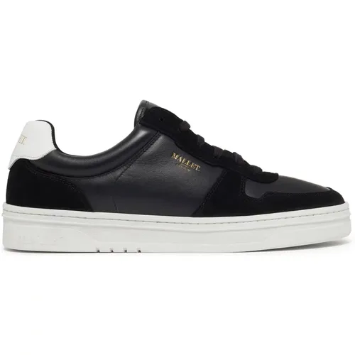 Schwarz Weiße Court Sneakers , Herren, Größe: 41 EU - Mallet London - Modalova