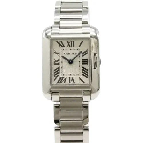 Pre-owned Stainless Steel watches , female, Sizes: ONE SIZE - Cartier Vintage - Modalova