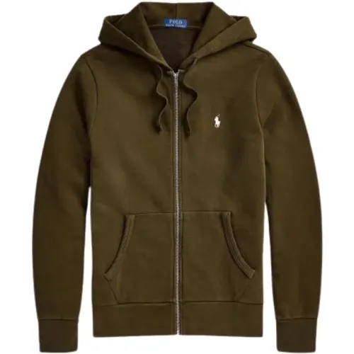 Kapuzenpullover mit Reißverschluss und Polo Player Stickerei , Herren, Größe: XS - Polo Ralph Lauren - Modalova