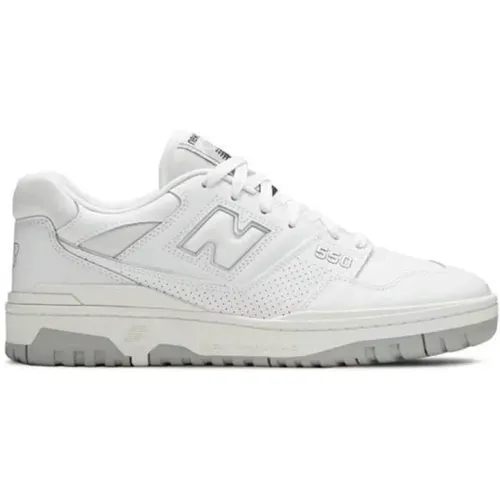 Weiße Low Top Sneakers Stilvoller Komfort , Herren, Größe: 37 1/2 EU - New Balance - Modalova