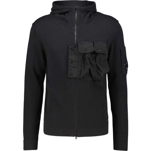 Herren Zip-Up Pullover , Herren, Größe: L - C.P. Company - Modalova