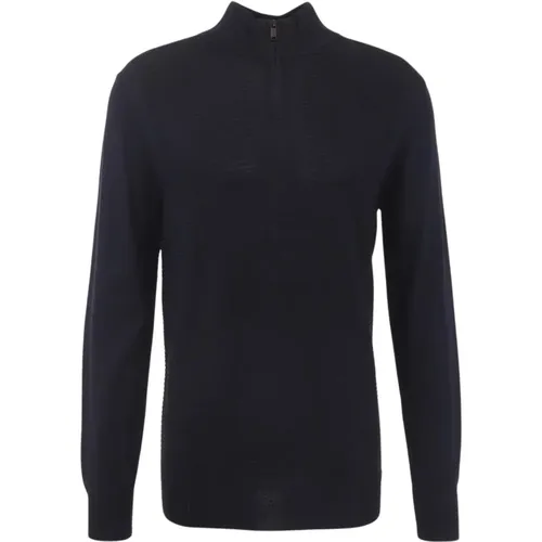 Turtle Zip Pullover Dunkelblau , Herren, Größe: L - Genti - Modalova