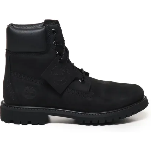 Schwarze Wasserdichte Schnürstiefel aus Gummi - Timberland - Modalova