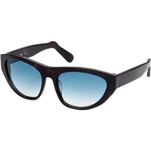 Dunkel Havana/Grün Blau Getönte Sonnenbrille,Sunglasses - Gcds - Modalova