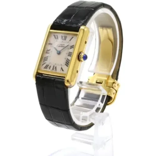 Pre-owned Silver watches , female, Sizes: ONE SIZE - Cartier Vintage - Modalova