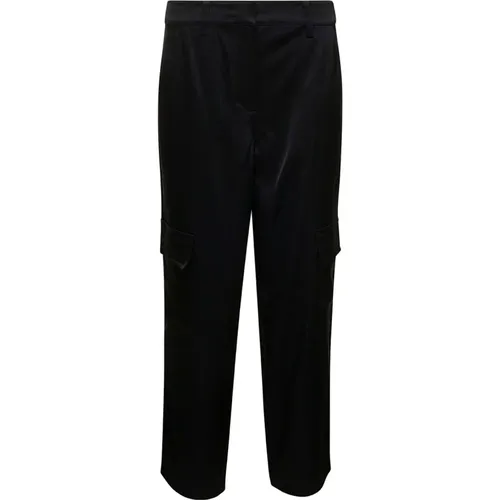 Satin Cargo Pants , female, Sizes: S, XS, M, XL - Michael Kors - Modalova