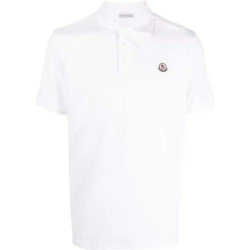 Logo Polo Shirt , male, Sizes: L - Moncler - Modalova