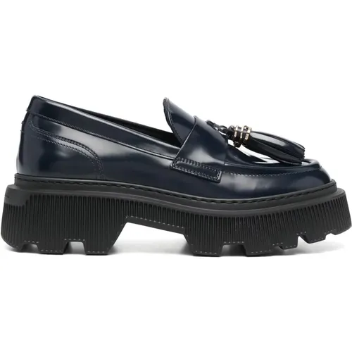 Leather Loafers Casual Flats , female, Sizes: 8 UK, 5 1/2 UK, 5 UK, 3 UK, 4 UK, 4 1/2 UK, 7 UK - Santoni - Modalova