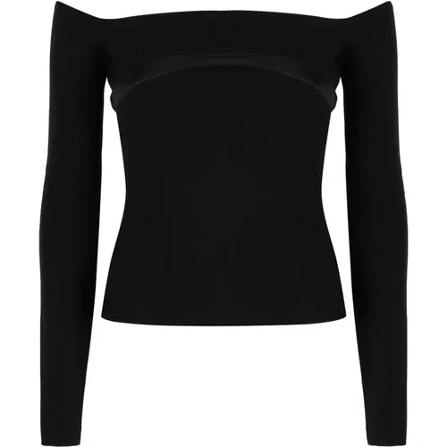 Slim Fit Off the Shoulder Top , Damen, Größe: M - Nina Ricci - Modalova