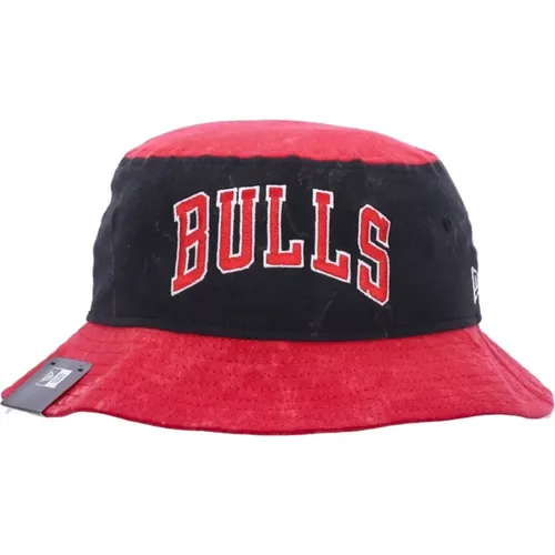 Chicago Bulls Bucket Hat Schwarz , unisex, Größe: M - new era - Modalova