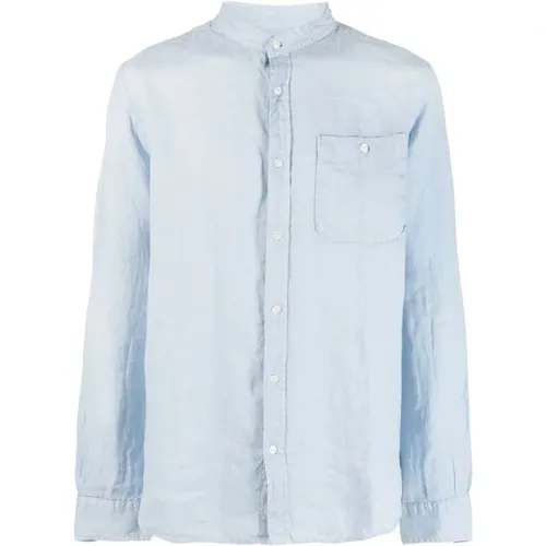 Clear Linen Shirt , male, Sizes: M, L, XL, S - Woolrich - Modalova