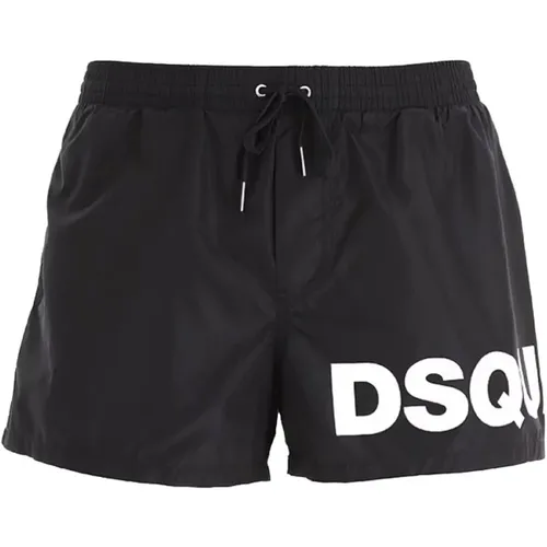 Sea Clothing Shorts with Brand Lettering , male, Sizes: S - Dsquared2 - Modalova
