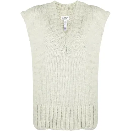 Knitted vest , female, Sizes: L, M - Maison Margiela - Modalova