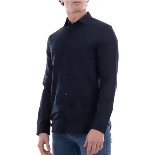 Linen Shirt , male, Sizes: XL, M, S, L, 2XL - Armani Exchange - Modalova