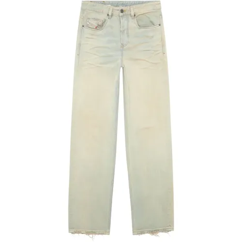 Gerades Jeans - 2001 D-Macro , Herren, Größe: W26 L32 - Diesel - Modalova