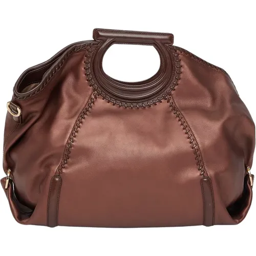 Glamorous Bronze Handbag , female, Sizes: ONE SIZE - Salvatore Ferragamo - Modalova