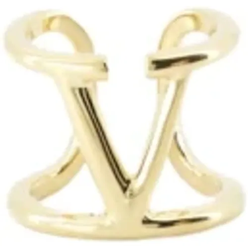 VLogo Signature Gold Ring , female, Sizes: 54 MM - Valentino Garavani - Modalova