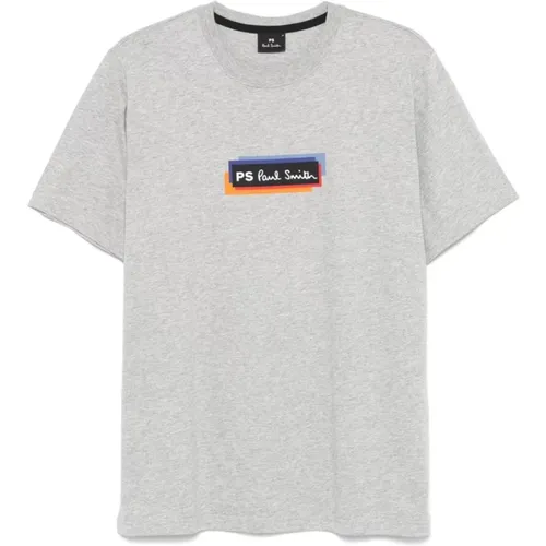 Grey Jersey Logo T-shirt , male, Sizes: M, S, L, XL - Paul Smith - Modalova