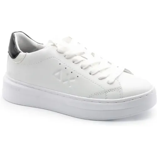 Grace Leather Damen Weiße und Schwarze Schuhe , Damen, Größe: 40 EU - Sun68 - Modalova