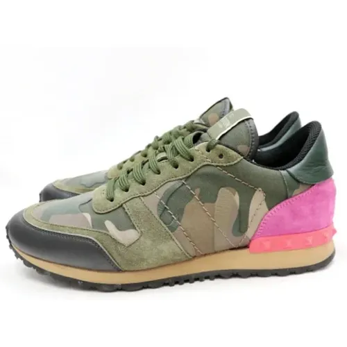 Pre-owned Leather sneakers , female, Sizes: 9 1/2 UK - Valentino Vintage - Modalova