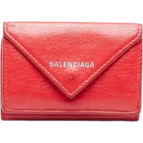 Pre-owned Leather wallets , female, Sizes: ONE SIZE - Balenciaga Vintage - Modalova