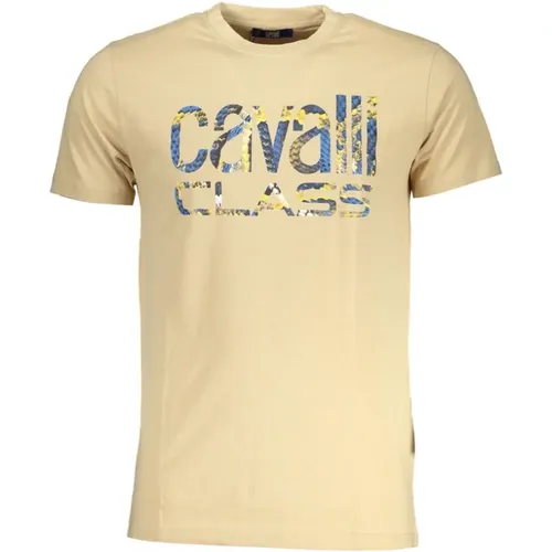 Druck Logo Rundhals T-Shirt - Cavalli Class - Modalova