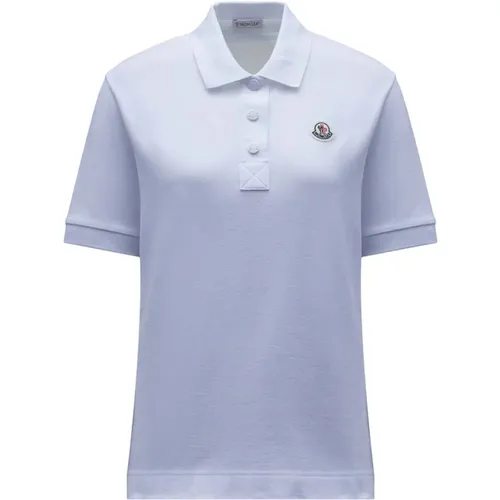 Cotton Polo Shirt Slim Fit , female, Sizes: XS, S - Moncler - Modalova