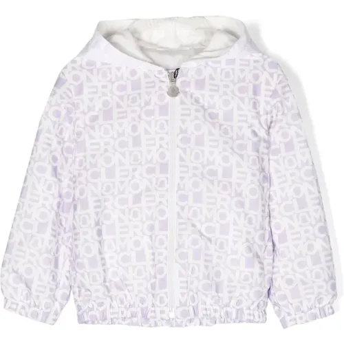 Kinder Monogramm Print Kapuzenjacke - Moncler - Modalova