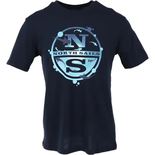 Men T-shirt , male, Sizes: 2XL - North Sails - Modalova