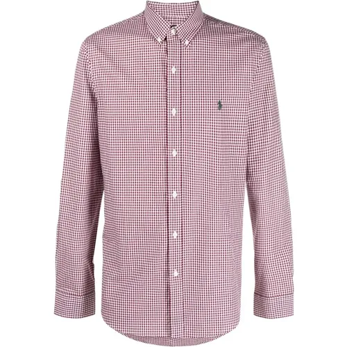 Gingham Check Cotton Shirt , male, Sizes: M, S - Ralph Lauren - Modalova