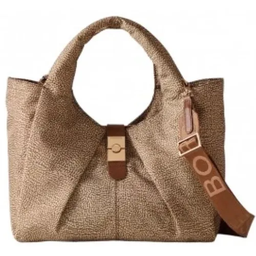 Cortina Shopping Bag /Brown , female, Sizes: ONE SIZE - Borbonese - Modalova