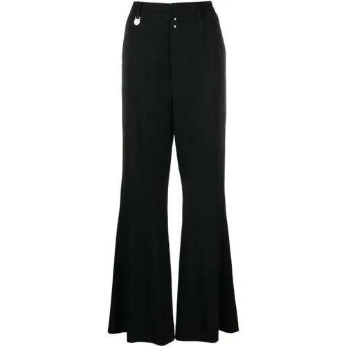 High-Waisted Flared Trousers , female, Sizes: 2XS - MM6 Maison Margiela - Modalova
