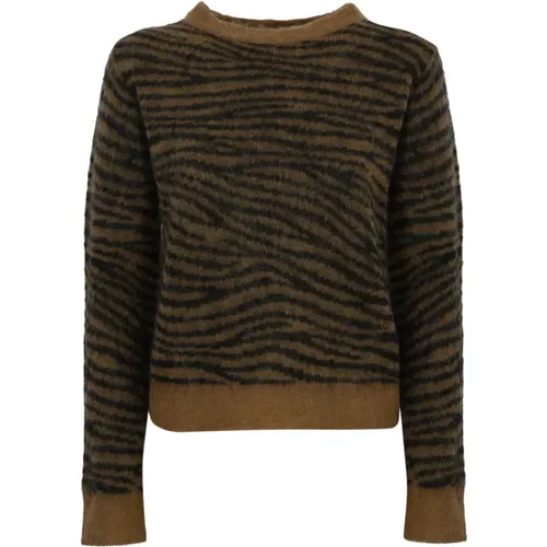 Tiger Print Mohair Pullover - Max Mara Studio - Modalova