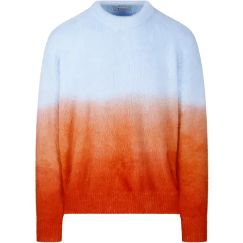 Sunset Degrade Crewneck Sweater , male, Sizes: M, XL - Bonsai - Modalova