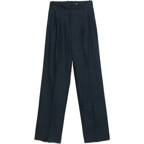 Dunkelblaue Denim-Effekt Hose - Boss Black - Modalova