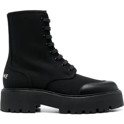 Lace-Up Boot Size 45 , male, Sizes: 8 UK, 9 UK - Celine - Modalova